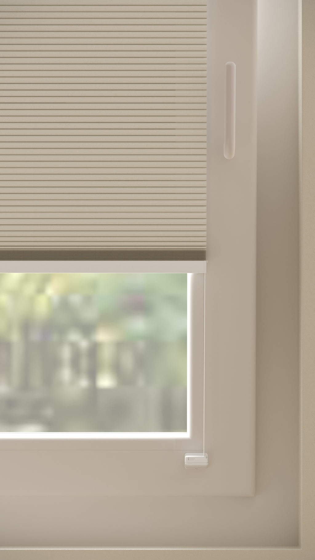 Plissé gordijnen Parijs Lichtzand Verduister 5160 - Draai/kiep