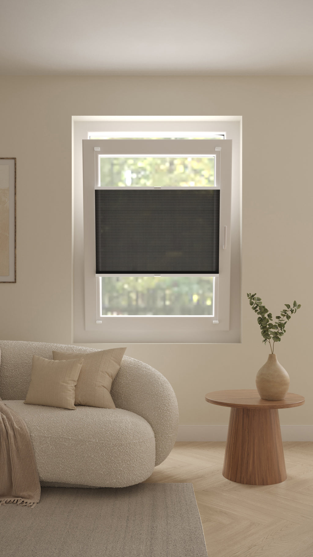 Plissé gordijnen Saint-Tropez Antraciet 05 - Draai/kiep