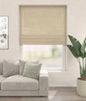 Vouwgordijn Linnenlook Lichtbeige