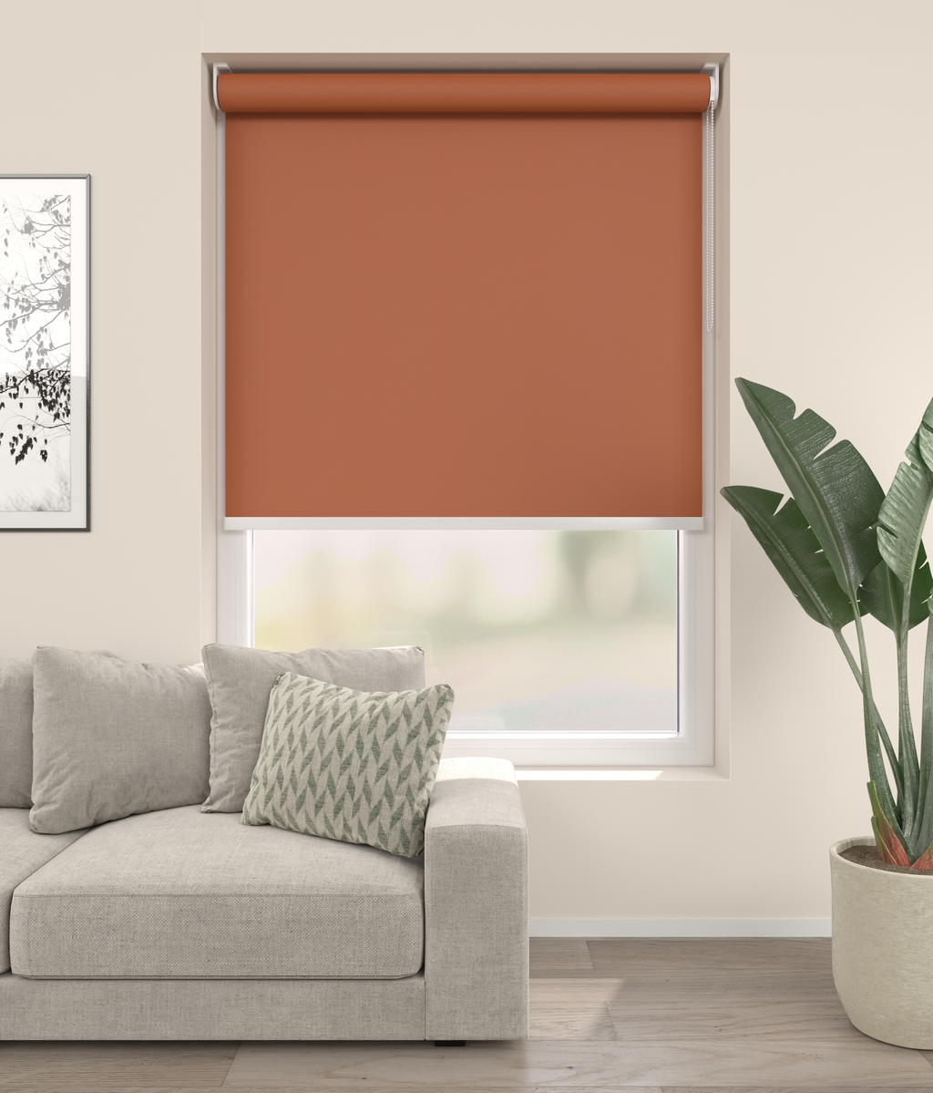 Elektrisch Rolgordijn Rome Roest 1200 Afbeelding 1