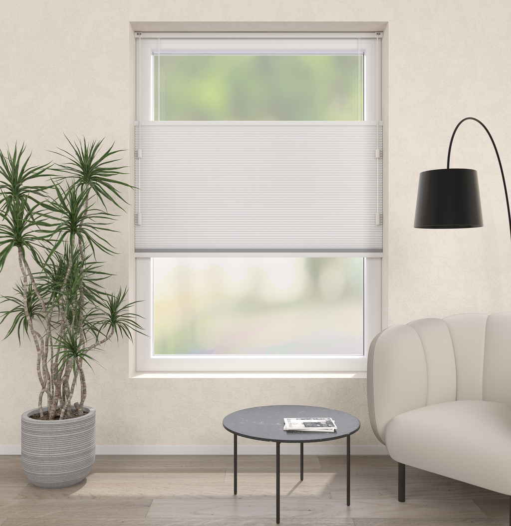 Plissé Gordijn Parijs Wit Verduister 5100 Afbeelding 1