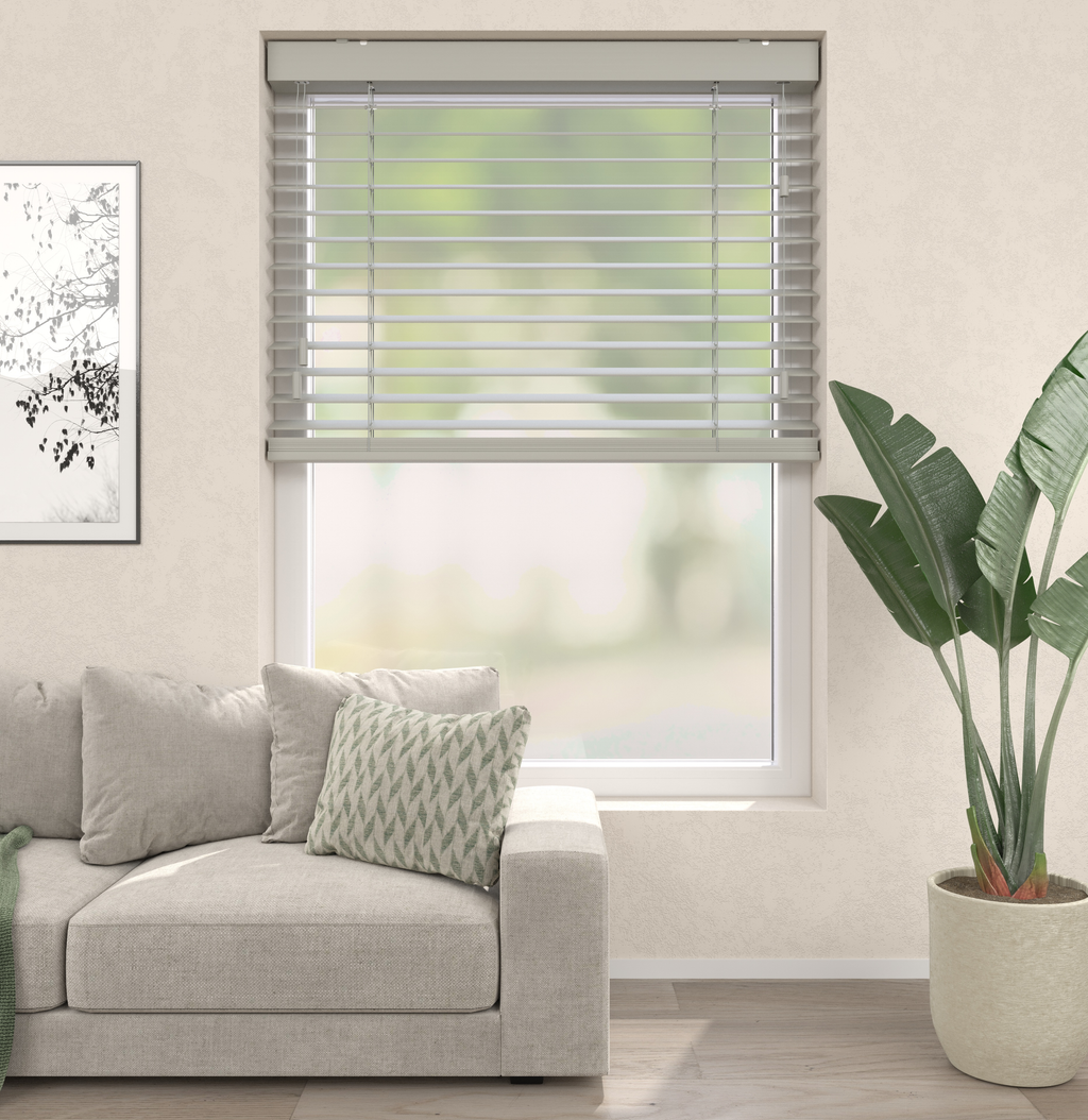 Houten Jaloezieën - Premium Grijs