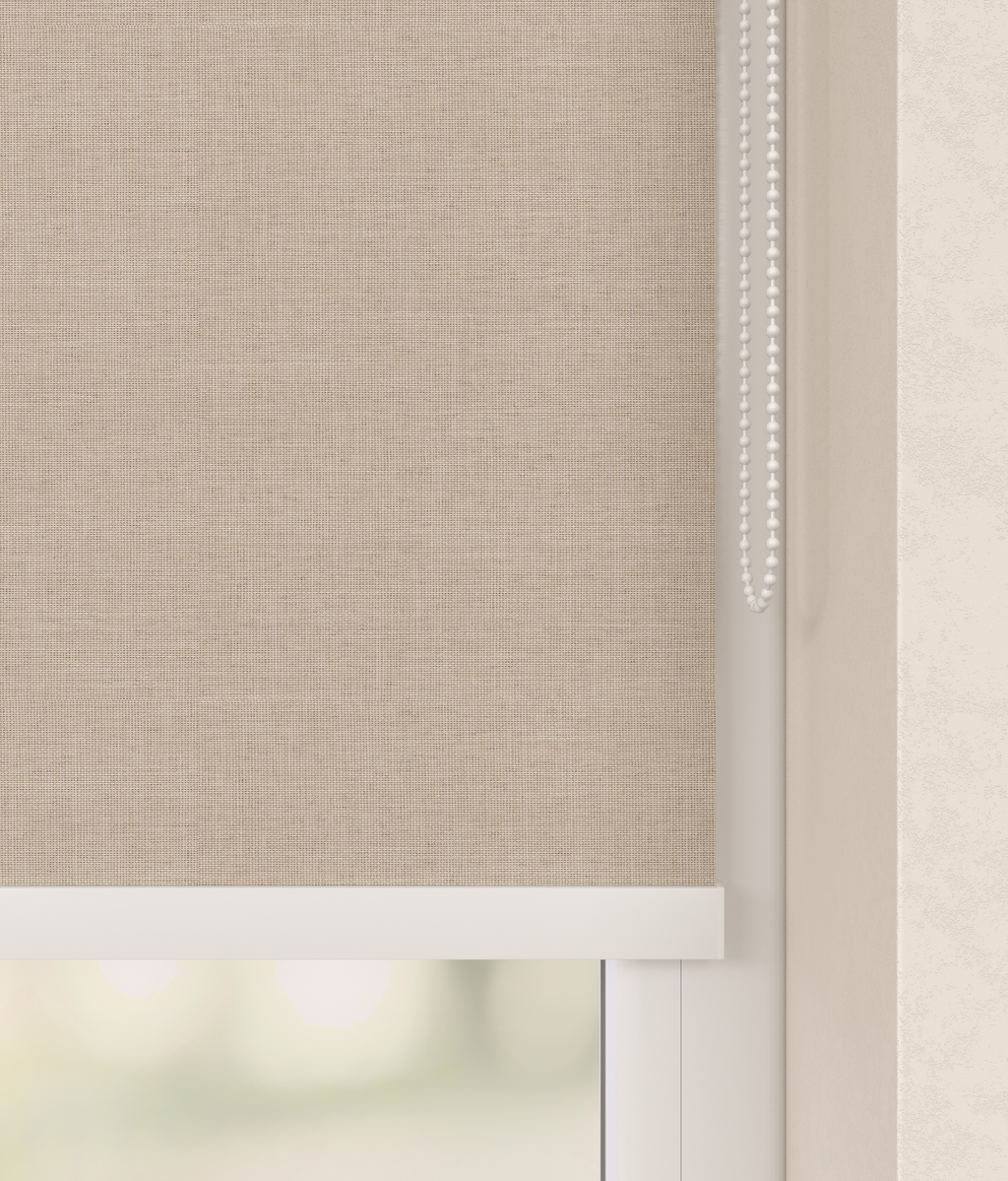 Elektrisch Rolgordijn Toscane Linnenlook Naturel 5100 Afbeelding 2