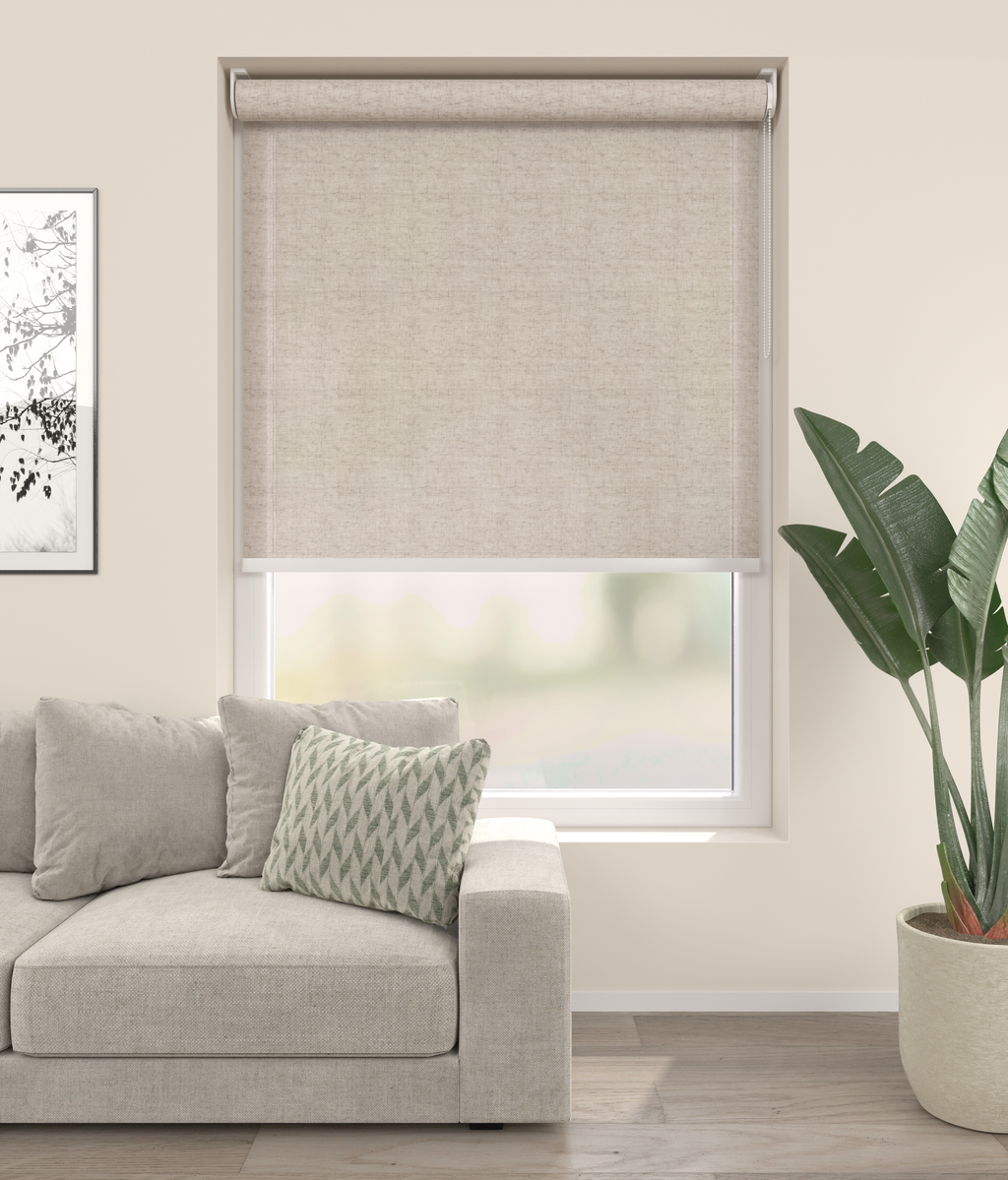 Elektrisch Rolgordijn Luca Linnen 250 Afbeelding 1