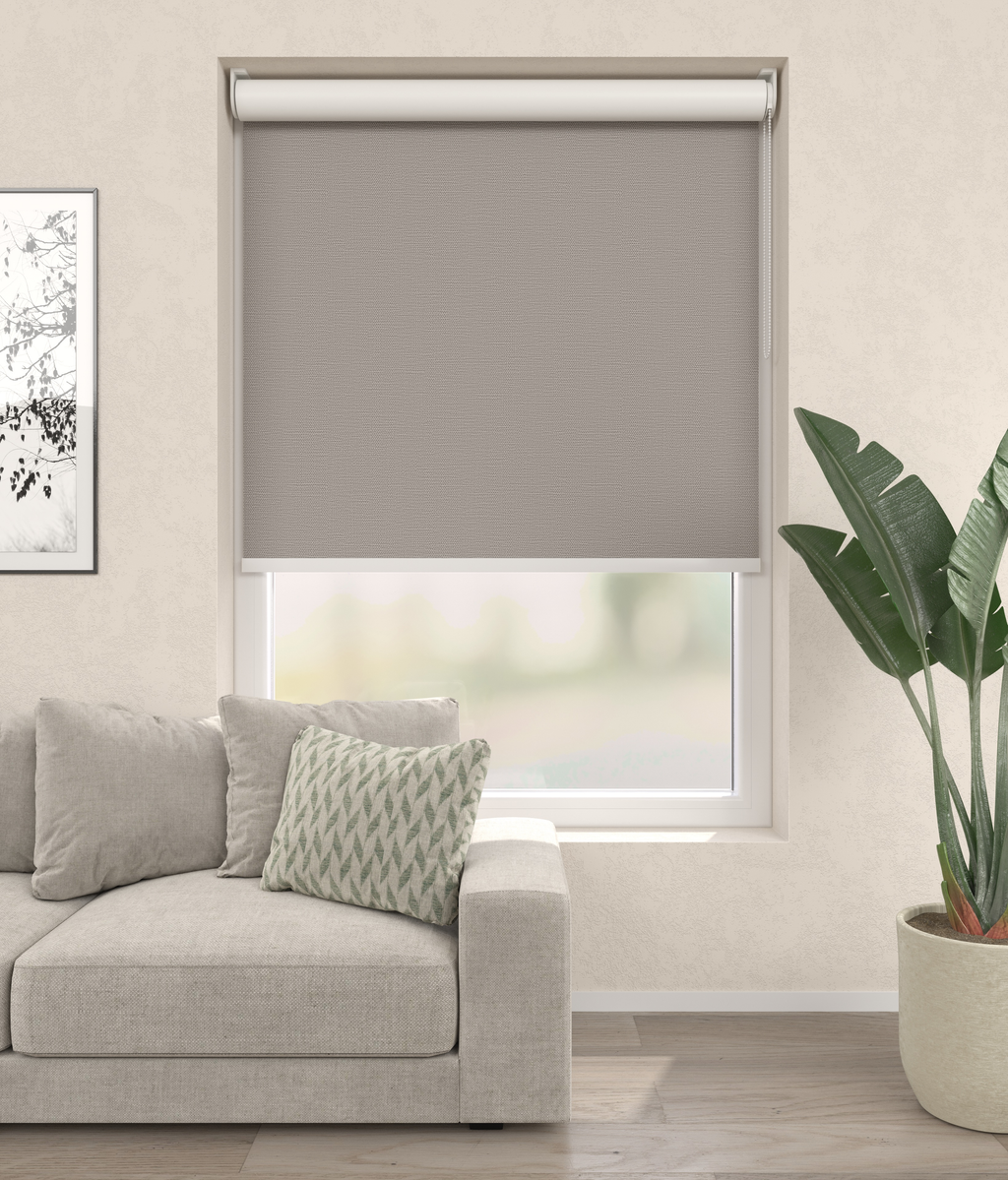 Elektrisch Rolgordijn Palermo Verduister Taupe 5300 Afbeelding 1