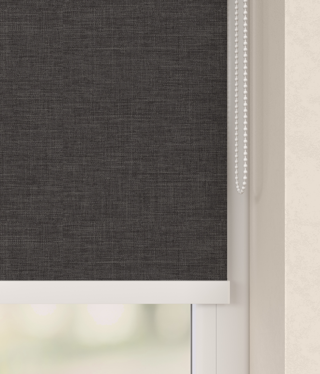 Elektrisch Rolgordijn Toscane Linnenlook Antraciet 5600 Afbeelding 2