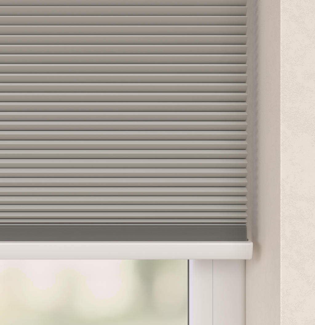 Elektrisch Plissé Gordijn Parijs Grijszand Verduister 5230 Afbeelding 2