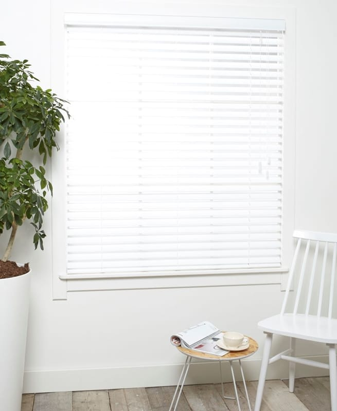 Houten Jaloezie Luxe Hoogglans Wit Afbeelding 1