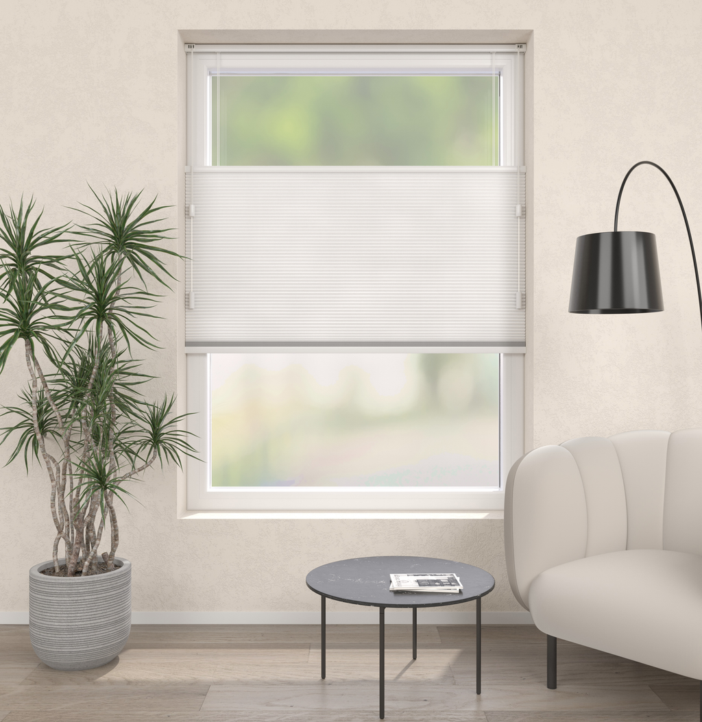 Plissé Gordijn Trend Wit 01 Afbeelding 1