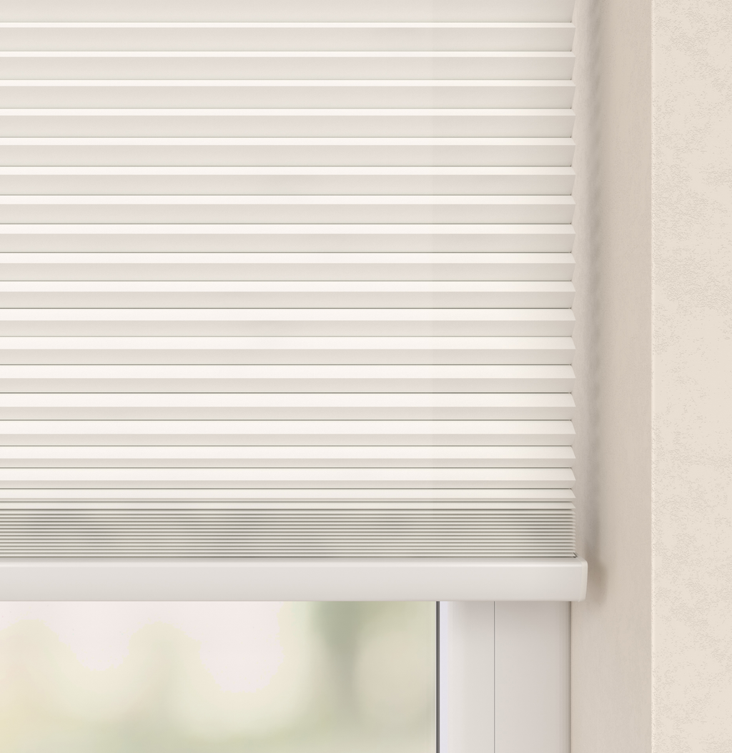 Elektrisch Plissé Gordijn Monaco Wit 01 Afbeelding 2