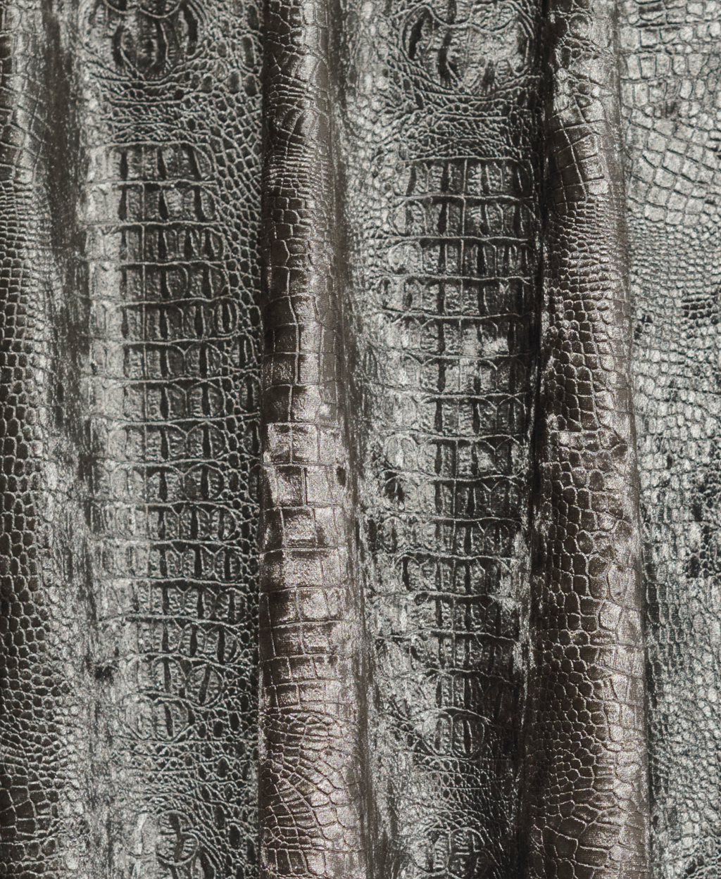 Gordijn Velvet Croco Antraciet 4 Afbeelding 1