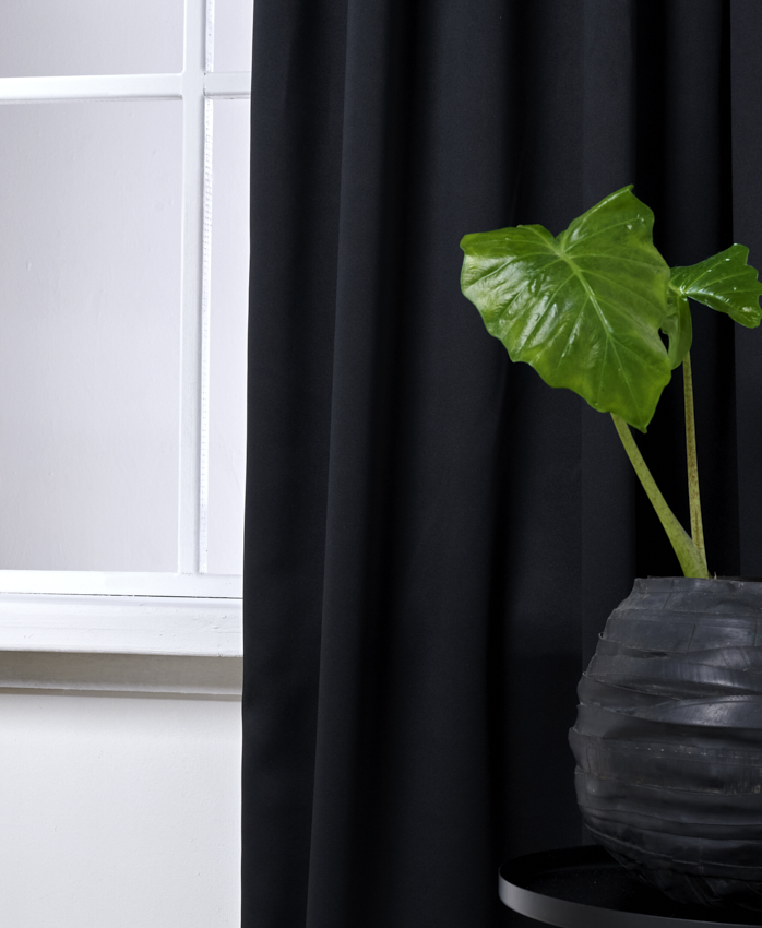 Gordijn Brandvertragend Uni Zwart Afbeelding 2