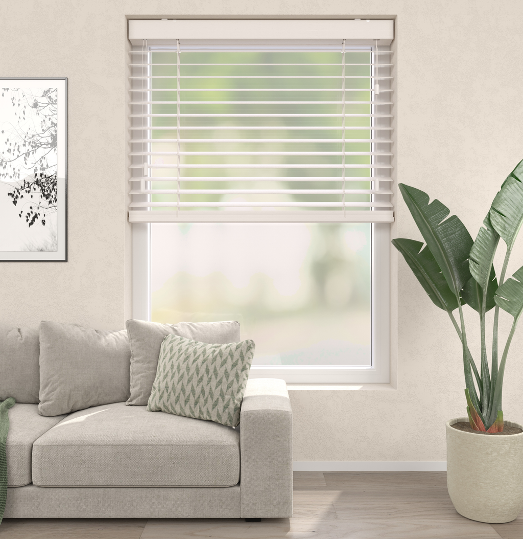 Bamboe Jaloezieën - Lichtbeige