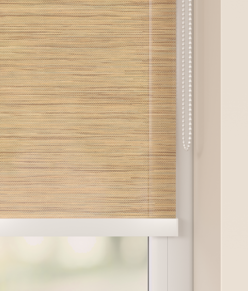 Elektrisch Rolgordijn Siena Bamboe Naturel 3 Afbeelding 2