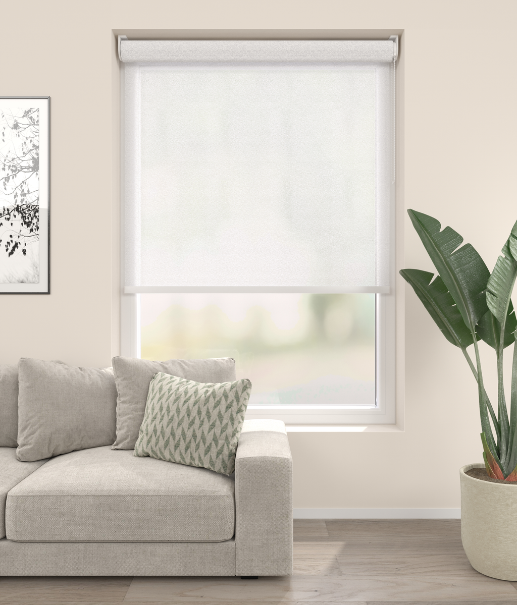 Rolgordijn Bergamo Boucle Ecru 100 Afbeelding 1