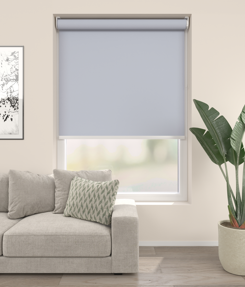 Elektrisch Rolgordijn Rome Licht Blauw 920 Afbeelding 1