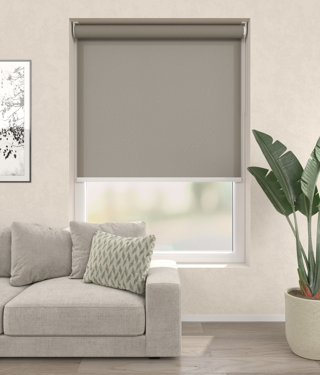 Elektrisch Rolgordijn Rome Zand 540 Afbeelding 1