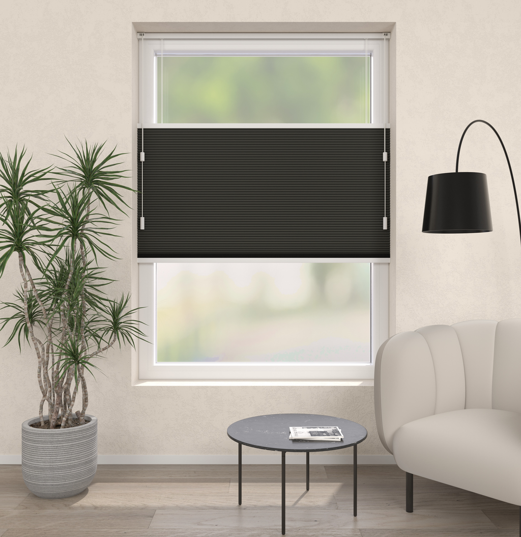 Plissé Gordijn Parijs Antraciet Verduister 5200 Afbeelding 1