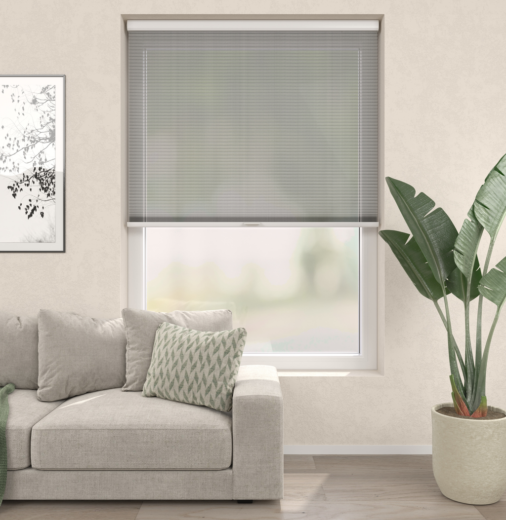 Elektrisch Plissé Gordijn Saint Tropez Lichtgrijs 04 Afbeelding 1