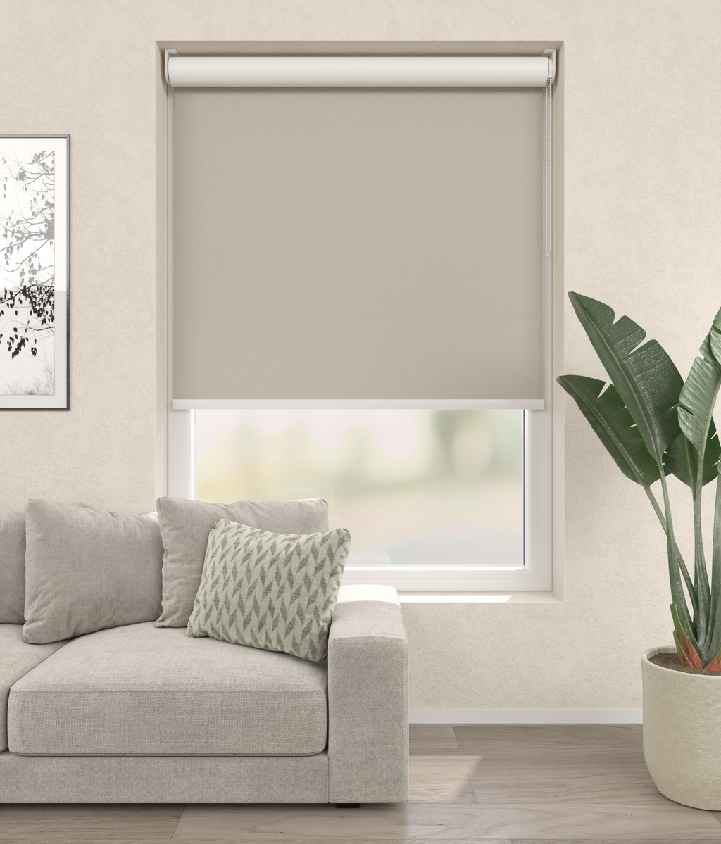 Rolgordijn Bologna Verduister Lichtbeige 6400 Afbeelding 1