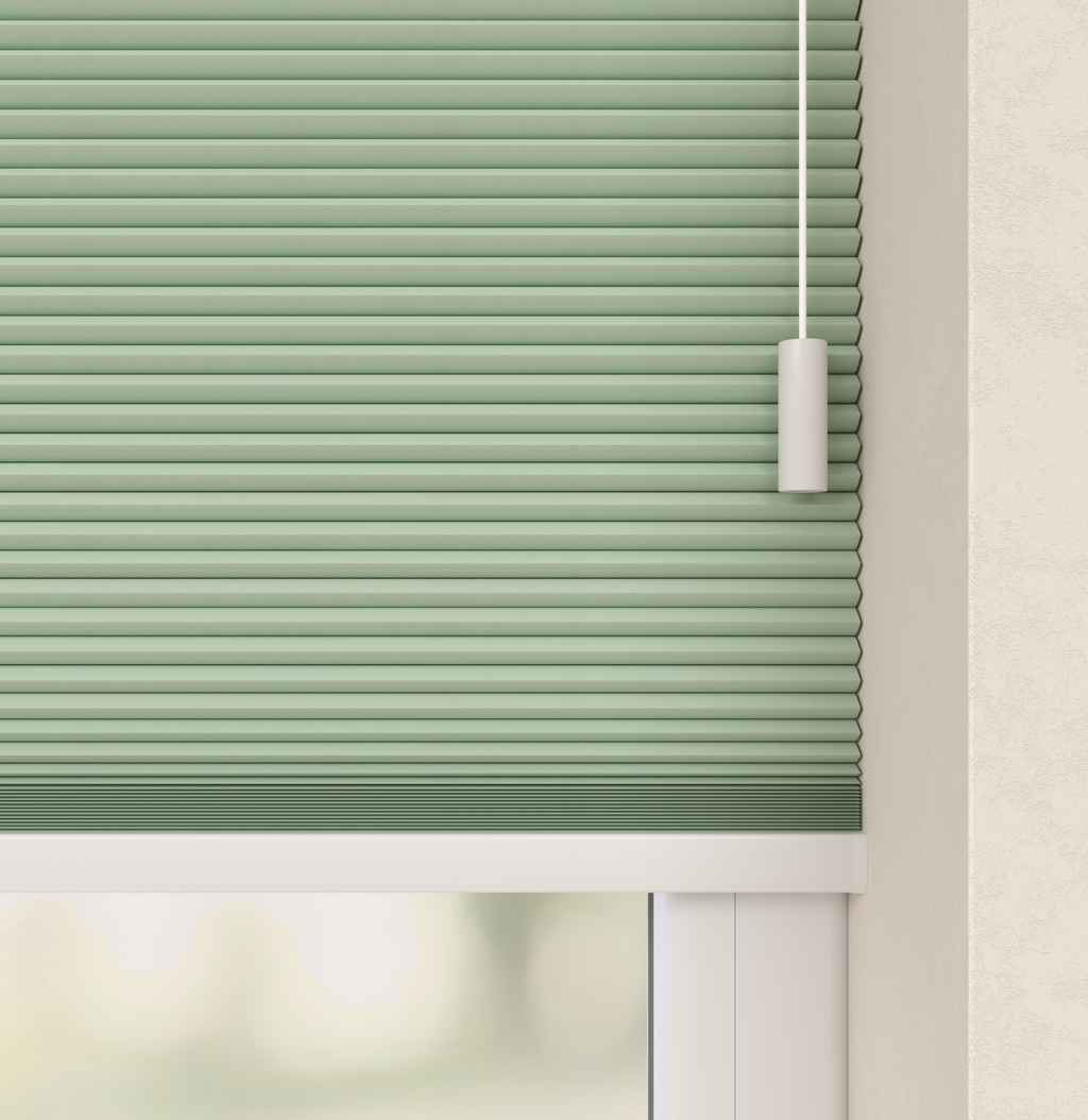 Plissé Gordijn Trend Zachtgroen Verduister 08 Afbeelding 2