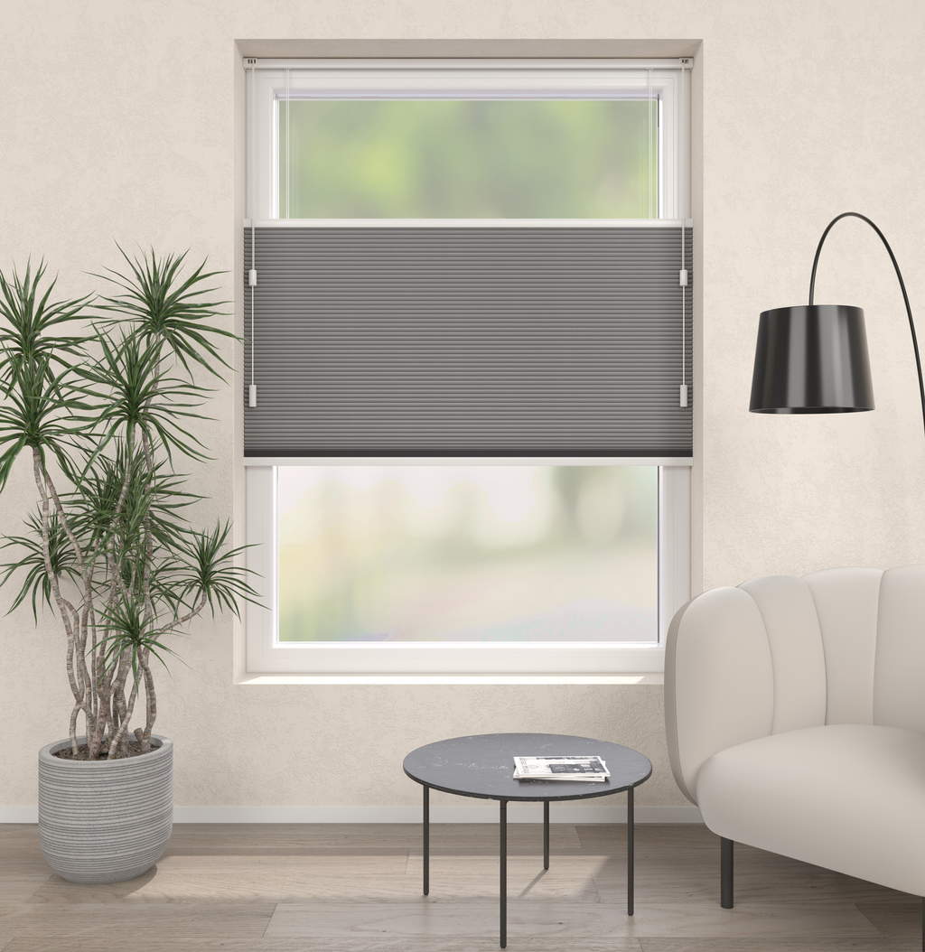 Plissé Gordijn Trend Grijs Verduister 13 Afbeelding 1