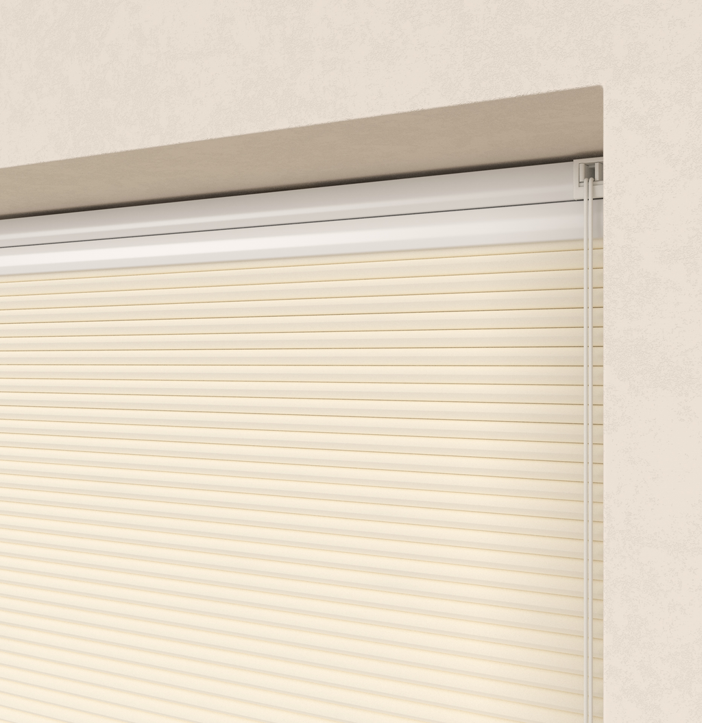 Plissé gordijnen Monaco Ecru 02