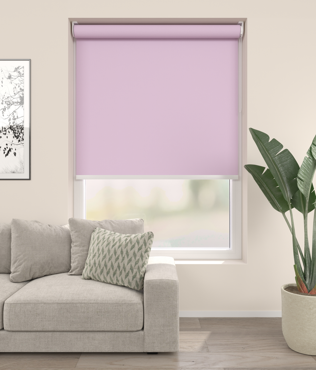 Elektrisch Rolgordijn Rome Licht Roze 910 Afbeelding 1