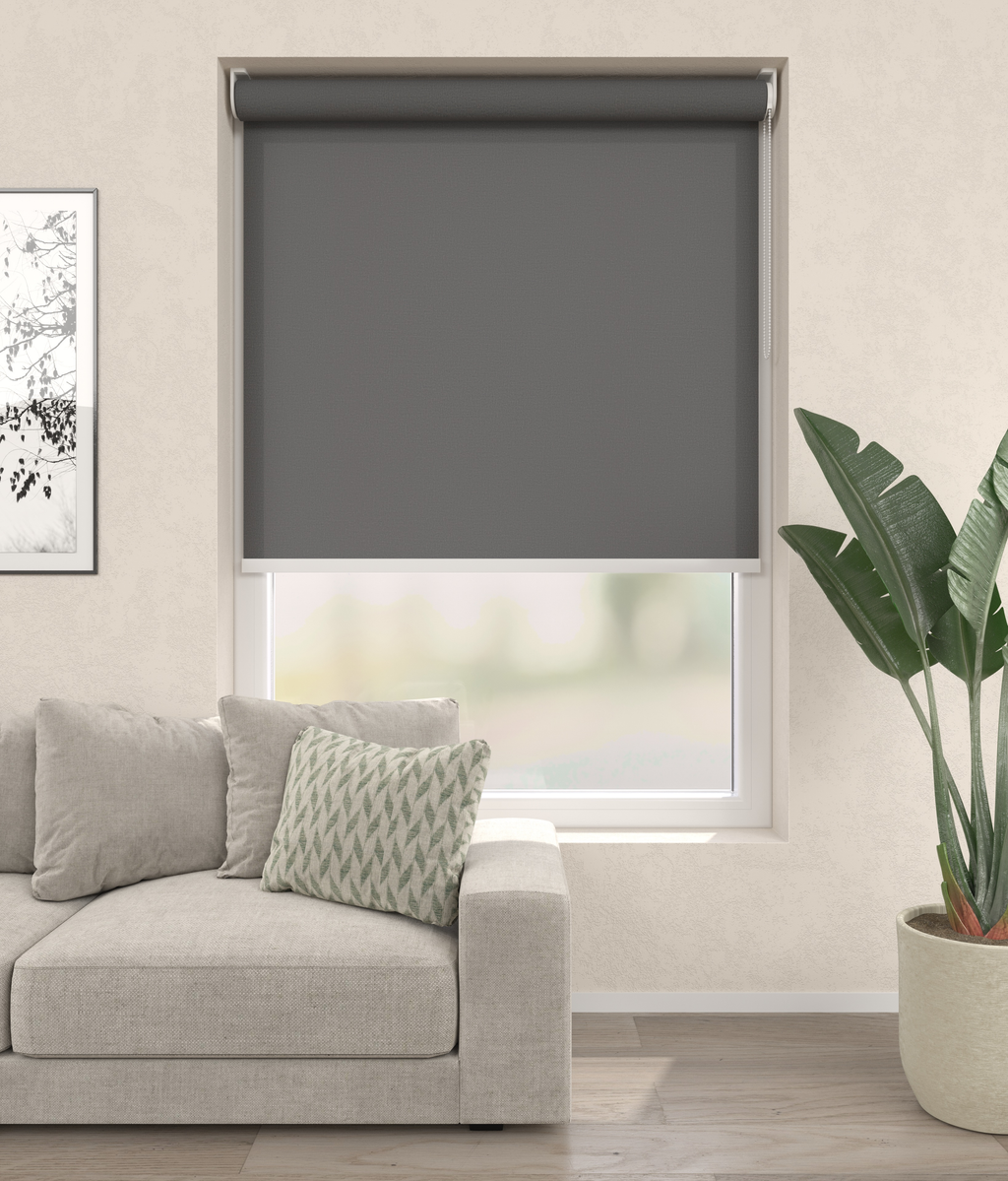 Elektrisch Rolgordijn Bologna Antraciet 4301 Afbeelding 1