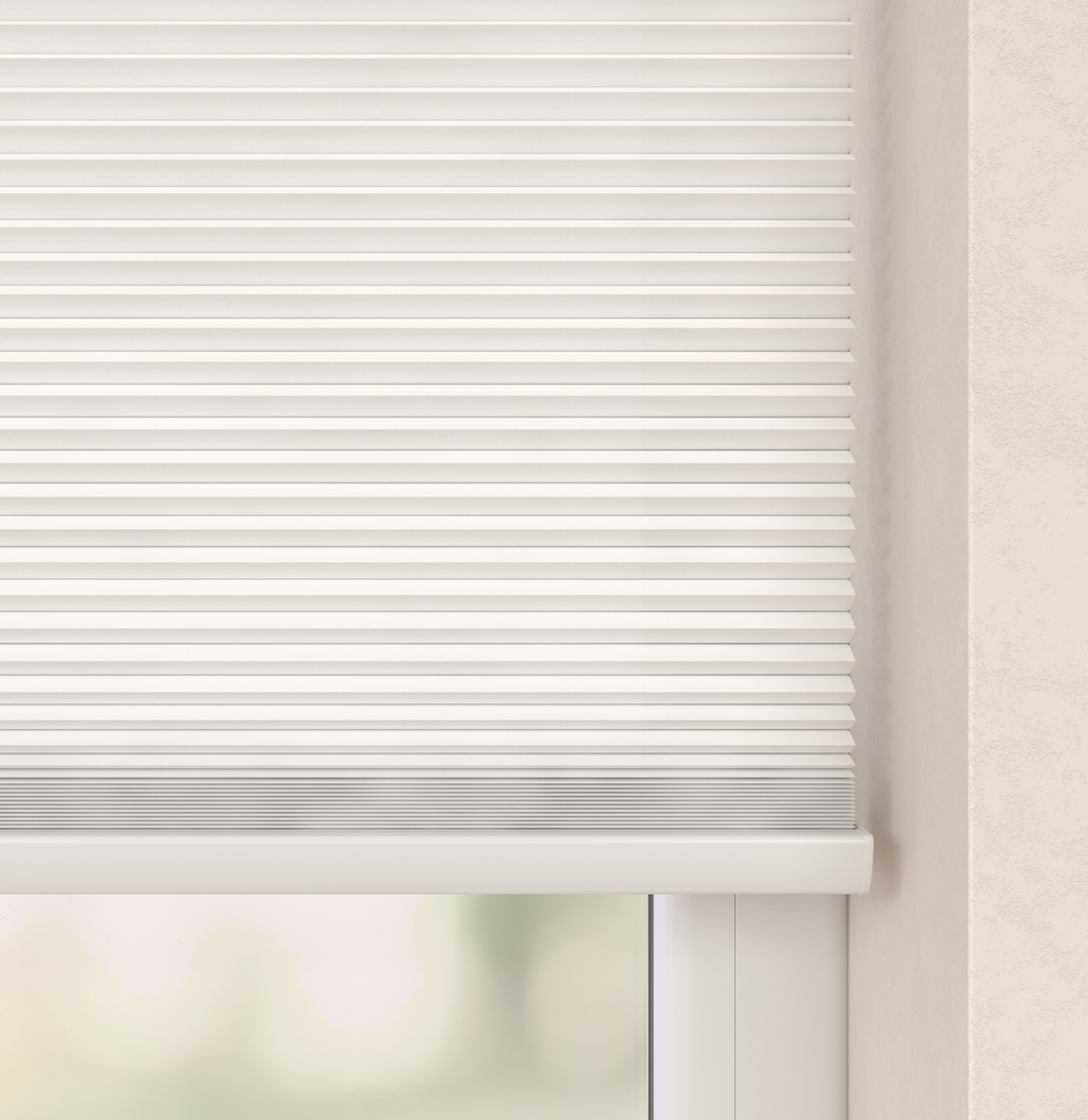 Elektrische Plissé gordijnen Parijs Wit 100