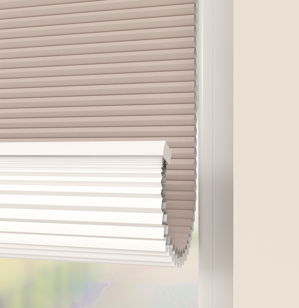 Elektrische Plissé gordijnen Parijs Oud Roze Verduister 746-04