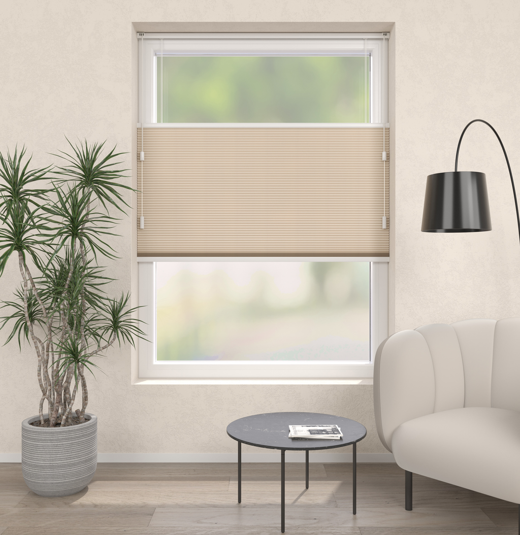 Plissé Gordijn Trend Beige 03 Afbeelding 1