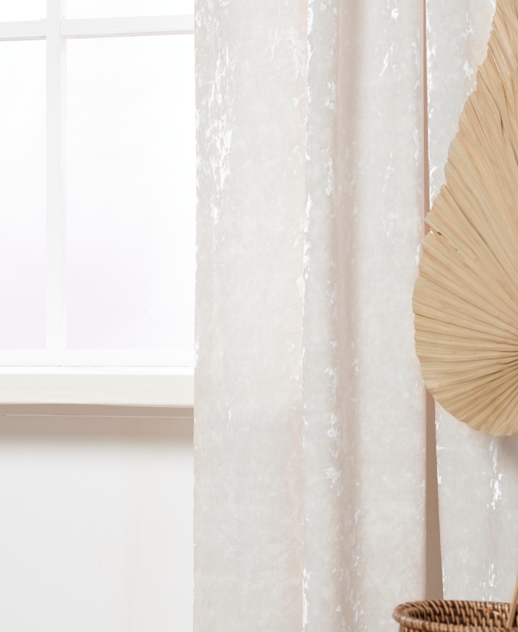 Gordijn Shiny Velvet Wit 5 Afbeelding 2