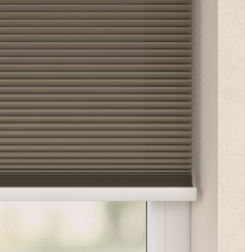 Elektrische Plissé gordijnen Parijs Zand 170