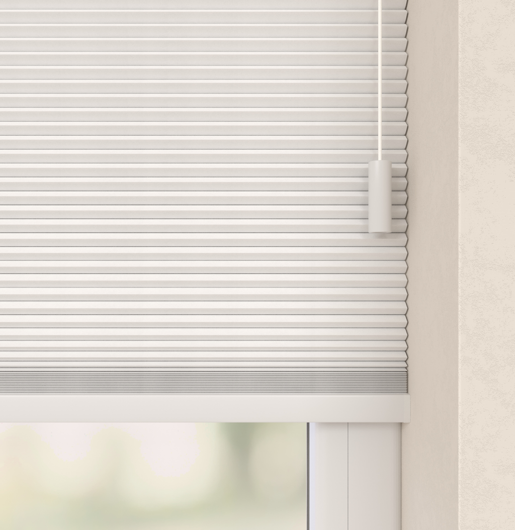 Plissé Gordijn Trend Wit Verduister 01 Afbeelding 2