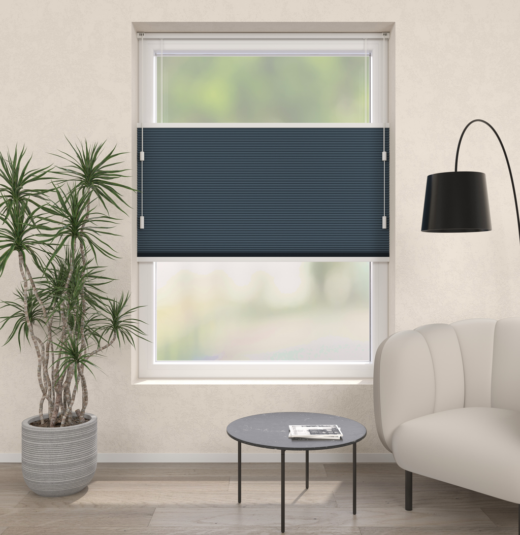 Plissé Gordijn Monaco Blauw 09 Afbeelding 1