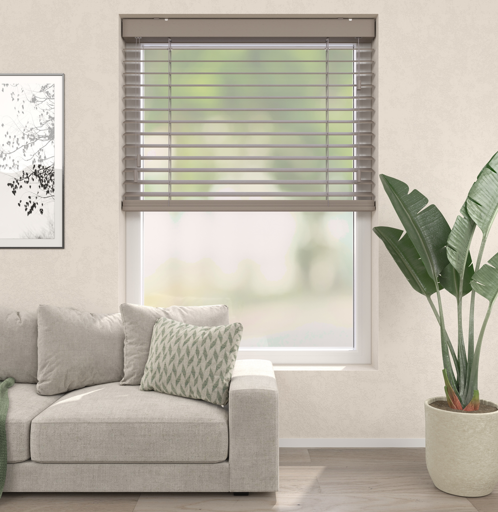 Bamboe Jaloezieën - Warm Grijs