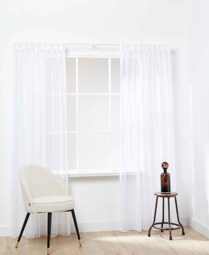 Bouclé Streep Wit 2128