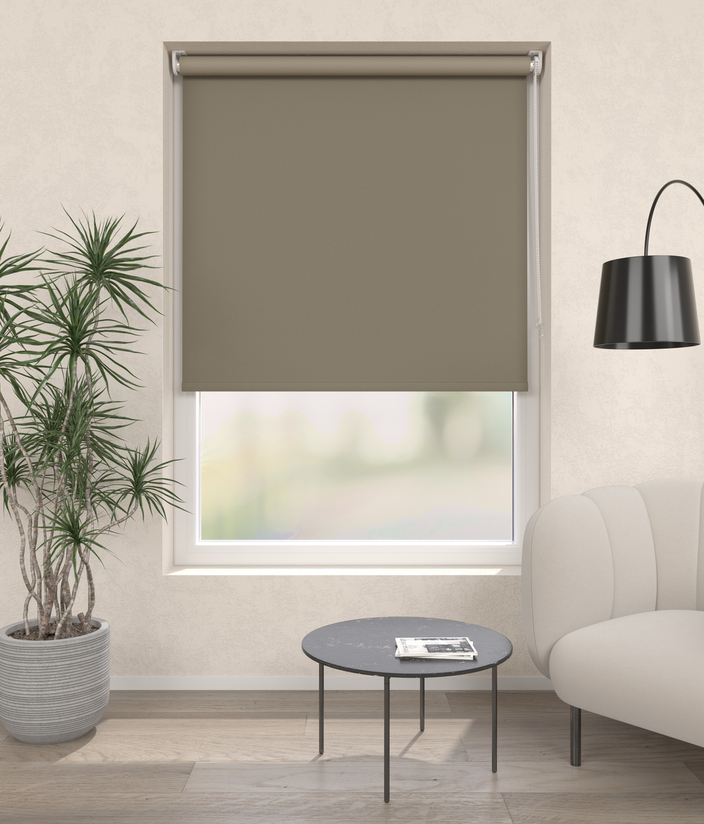 Rolgordijn Trend Rome Verduister Taupe 5311 Afbeelding 1