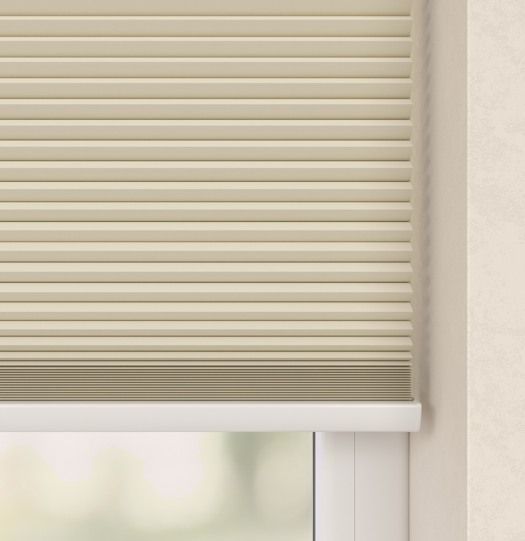 Elektrisch Plissé Gordijn Monaco Ecru Verduister 02 Afbeelding 2