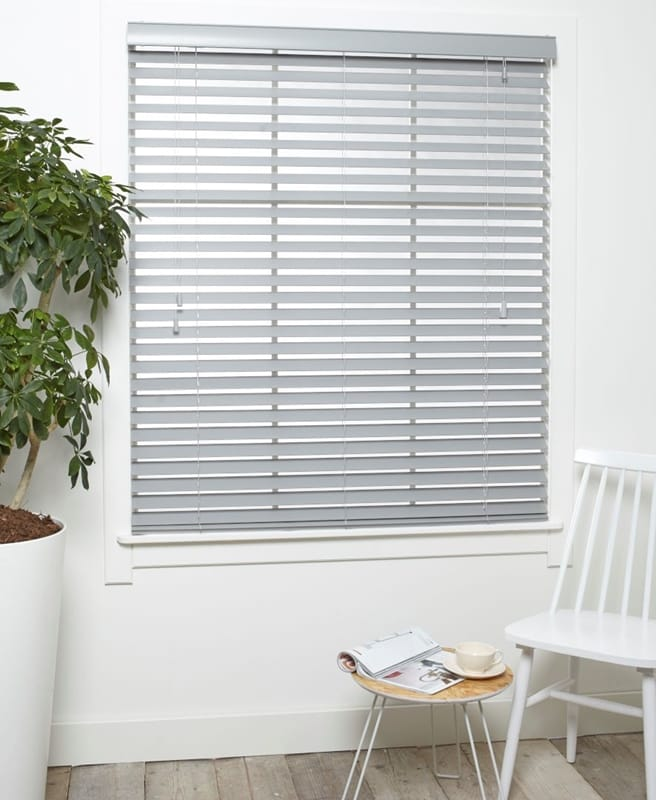 Houten Jaloezie Trend Grijs Afbeelding 1