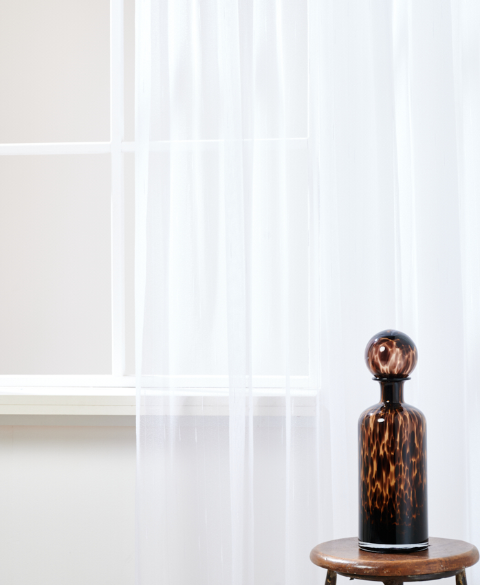 Gordijn Boucle Streep Wit 2128 Afbeelding 1