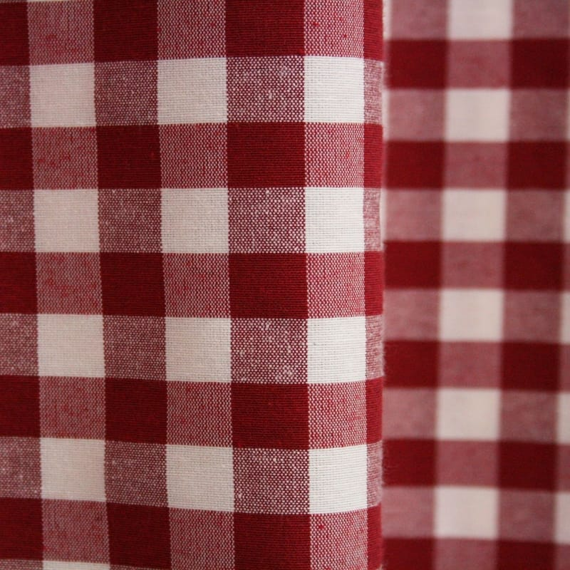 Gordijn Brabants Bont Rood Afbeelding 1