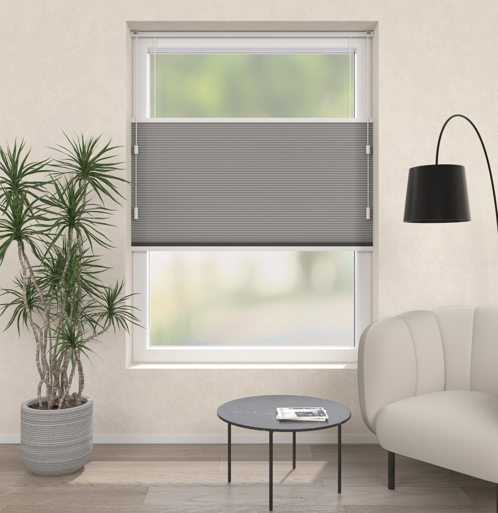 Plissé Gordijn Parijs Grijs Verduister 5220 Afbeelding 1