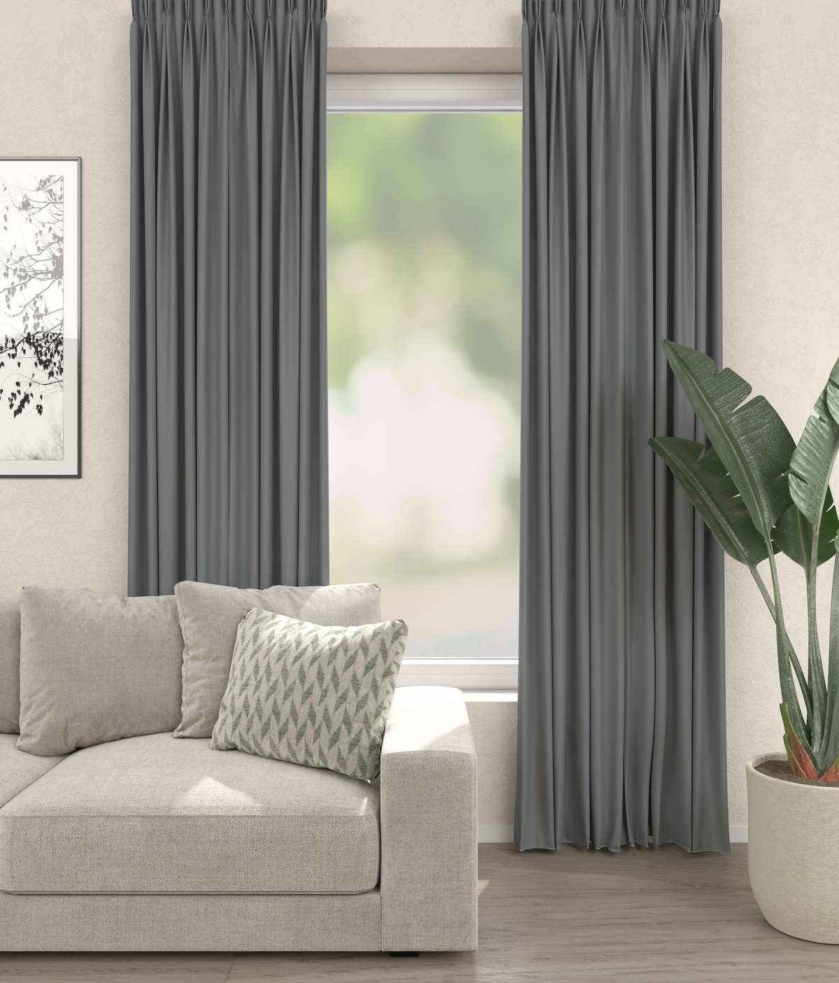 Gordijn Verduistergordijn Grijs Afbeelding 4