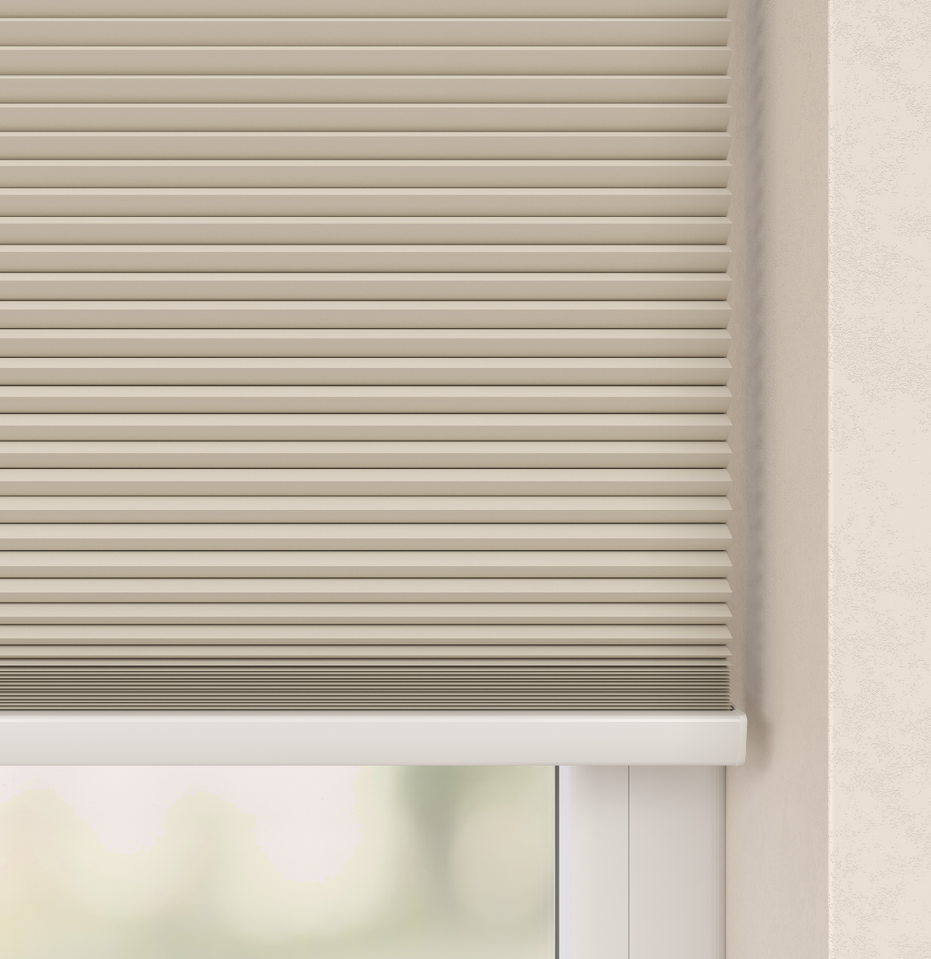 Elektrisch Plissé Gordijn Parijs Lichtzand Verduister 5160 Afbeelding 2