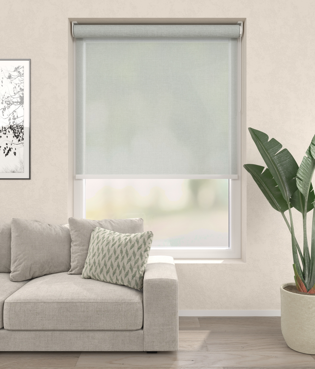 Elektrisch Rolgordijn Palermo Lichtgrijs 100 Afbeelding 1