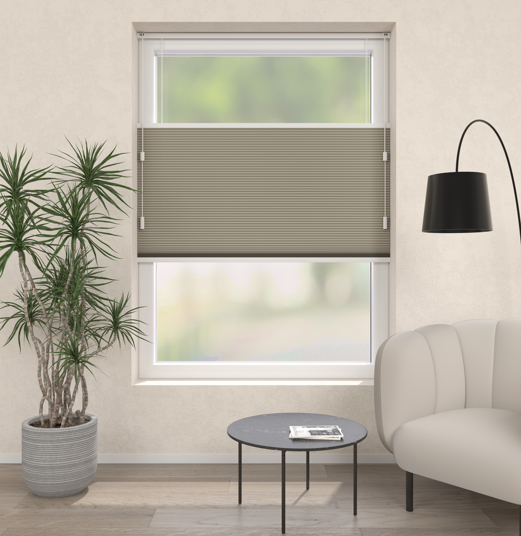 Plissé Gordijn Monaco Zand Verduister 04 Afbeelding 1