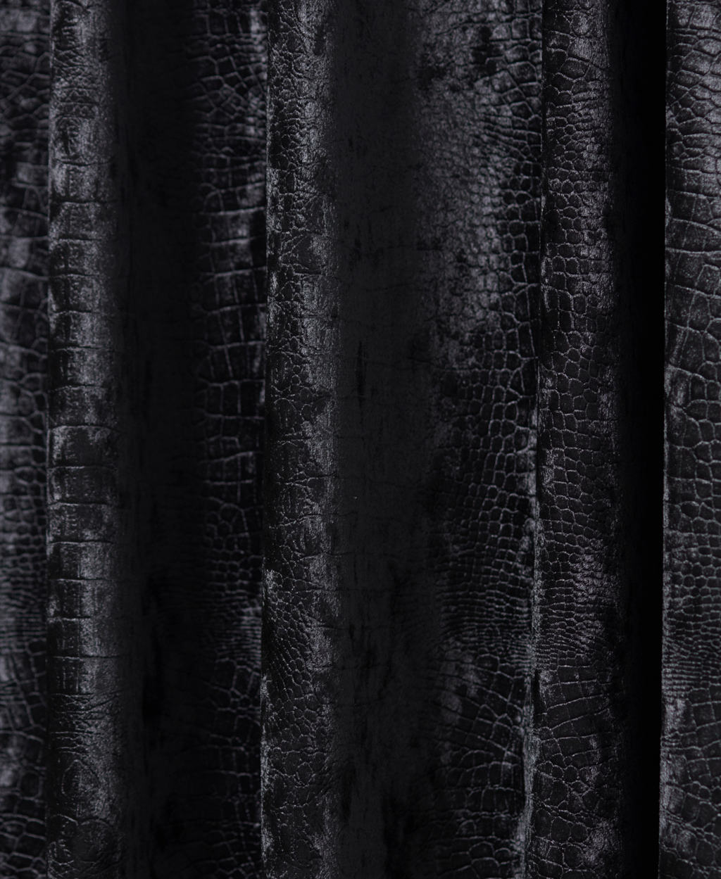 Gordijn Velvet Croco Zwart 24 Afbeelding 1