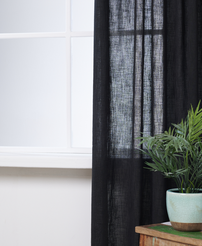 Inbetween Linnenlook Zwart Afbeelding 1